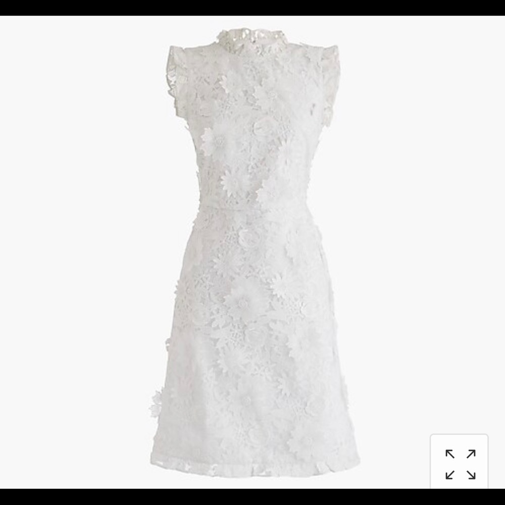 J crew floral appliqué dress NWT size 12
